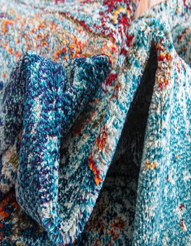 Detail image of  6' x 6'  Washable Carnevale Square Rug