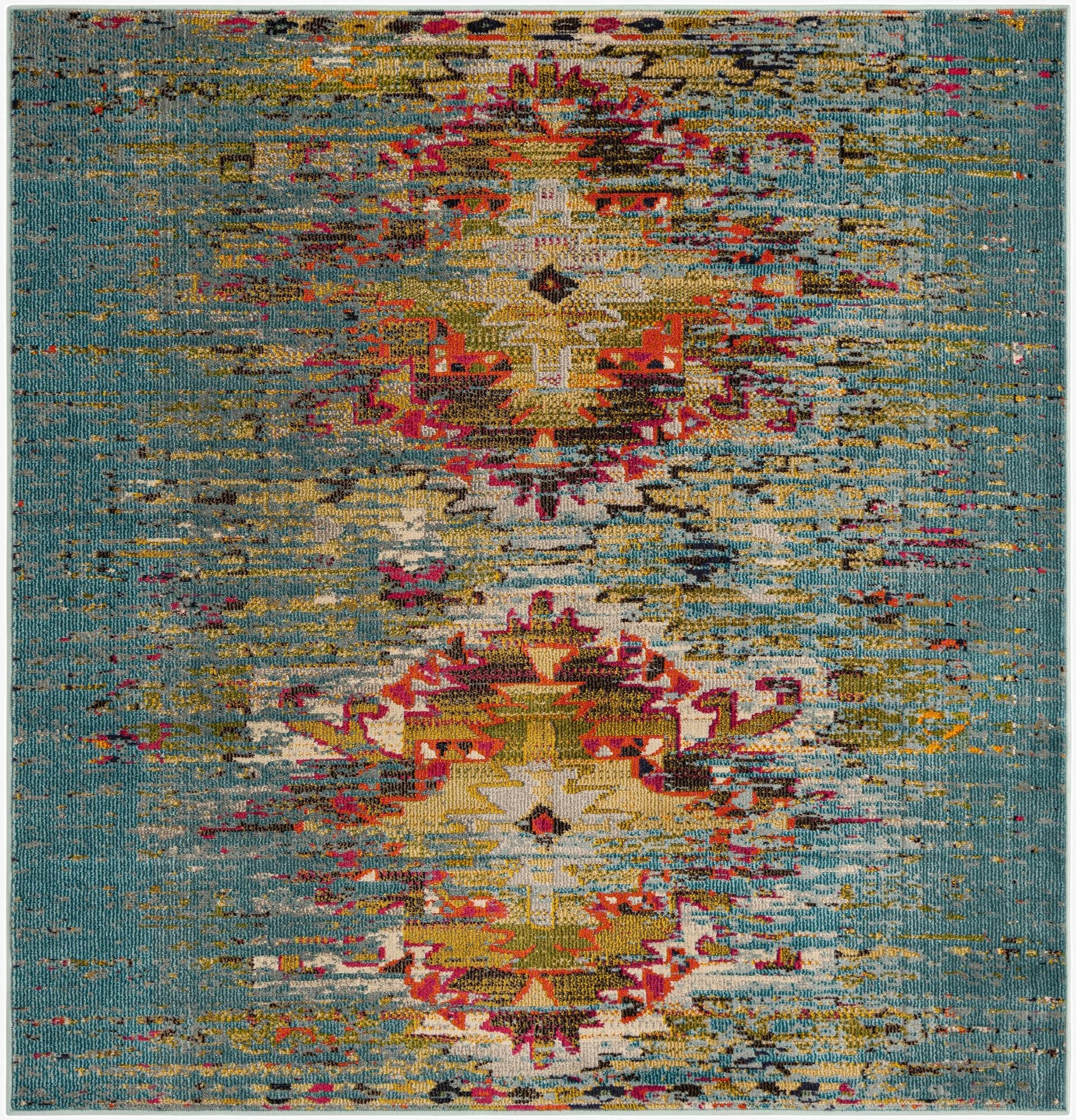  6' x 6'  Washable Carnevale Square Rug