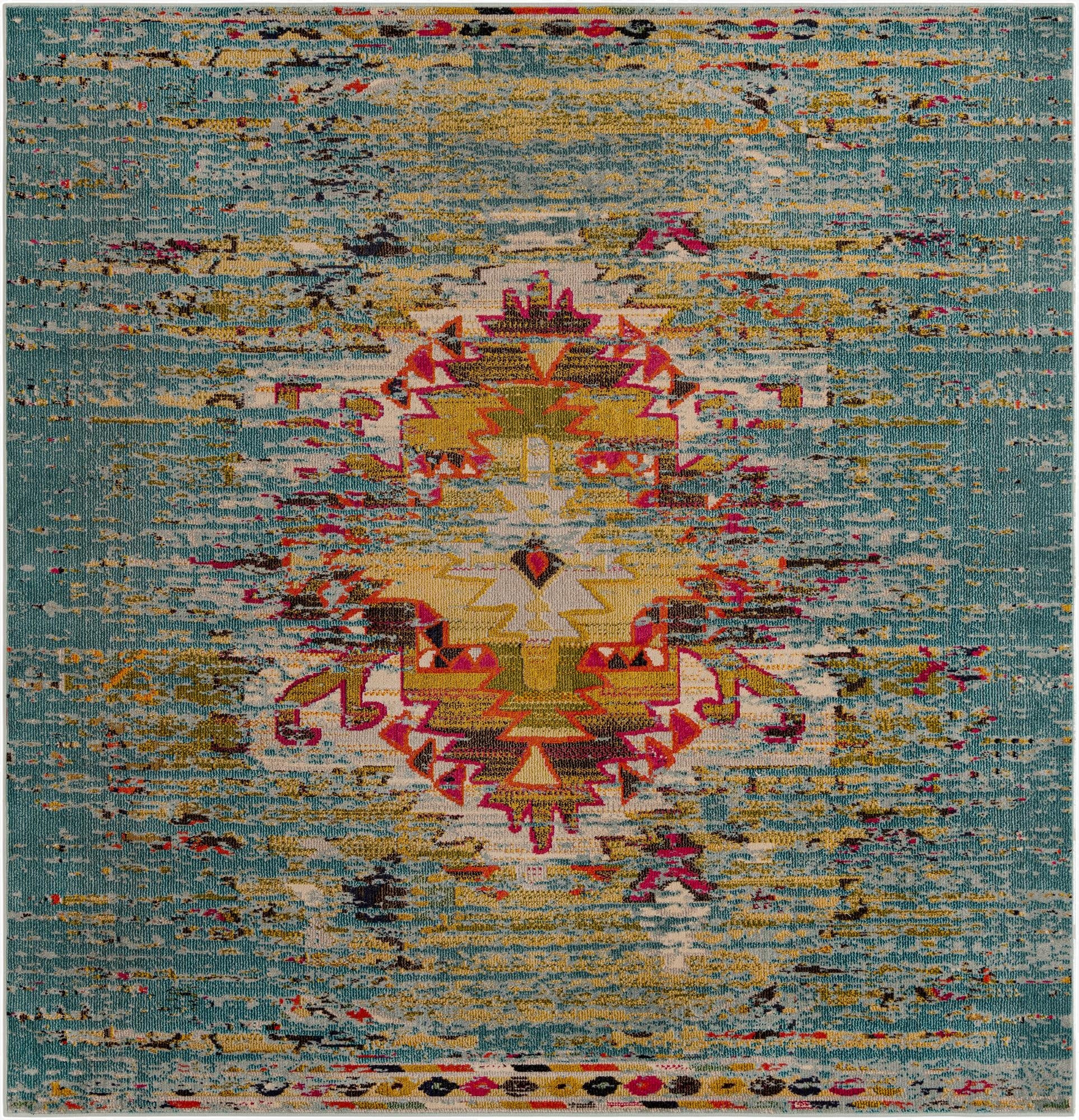  8' x 8'  Washable Carnevale Square Rug