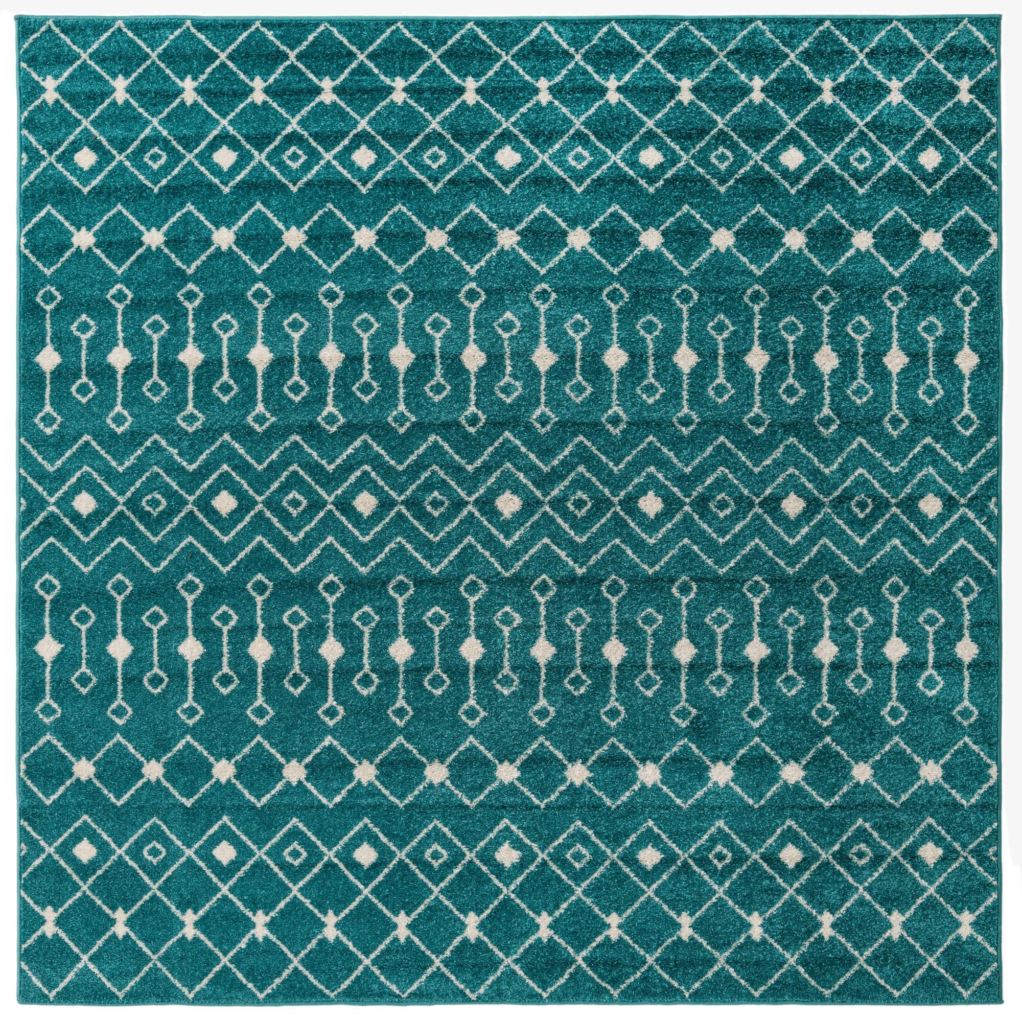  7' 10 x 7' 10 Moroccan Trellis Square Rug