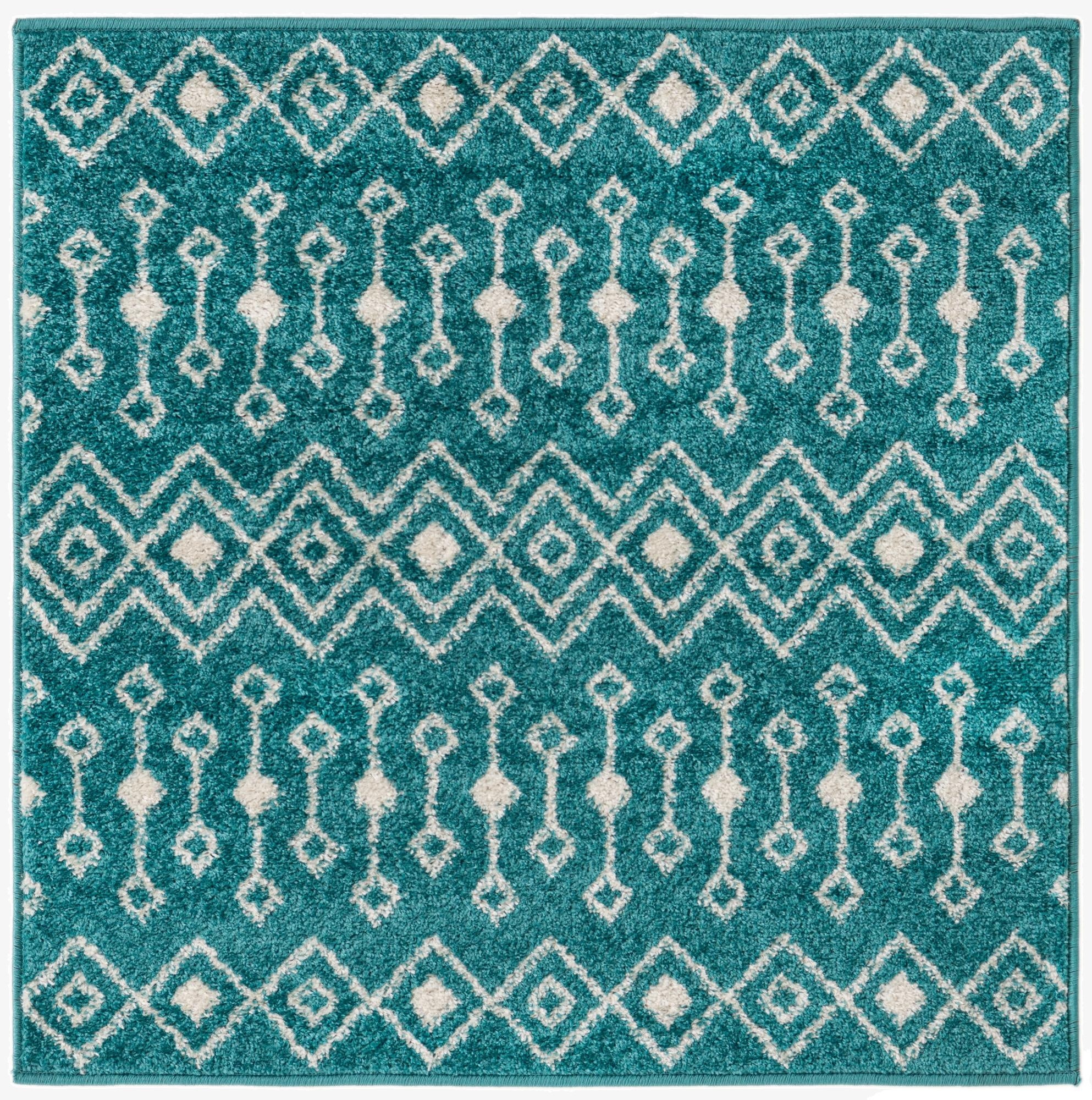  3' 3 x 3' 3 Moroccan Trellis Square Rug