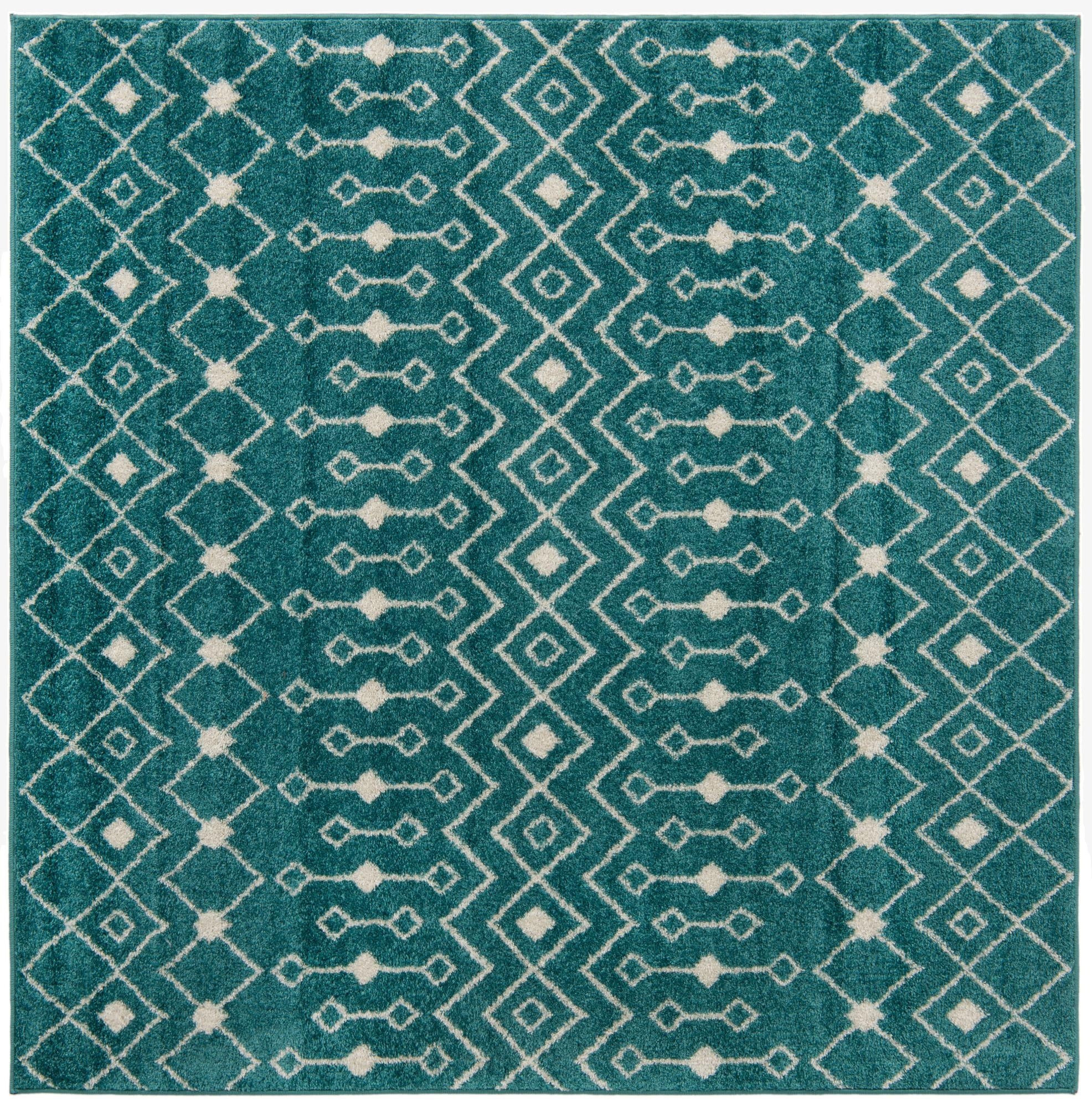  6' x 6' Moroccan Trellis Square Rug