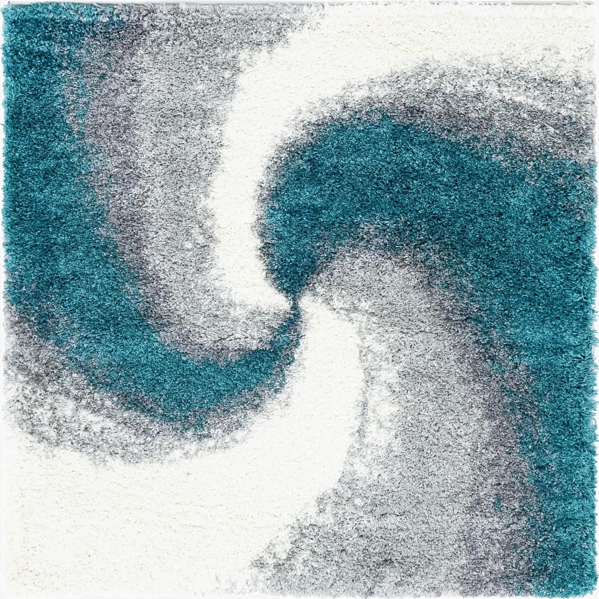  5' x 5' Soft Touch Shag Square Rug