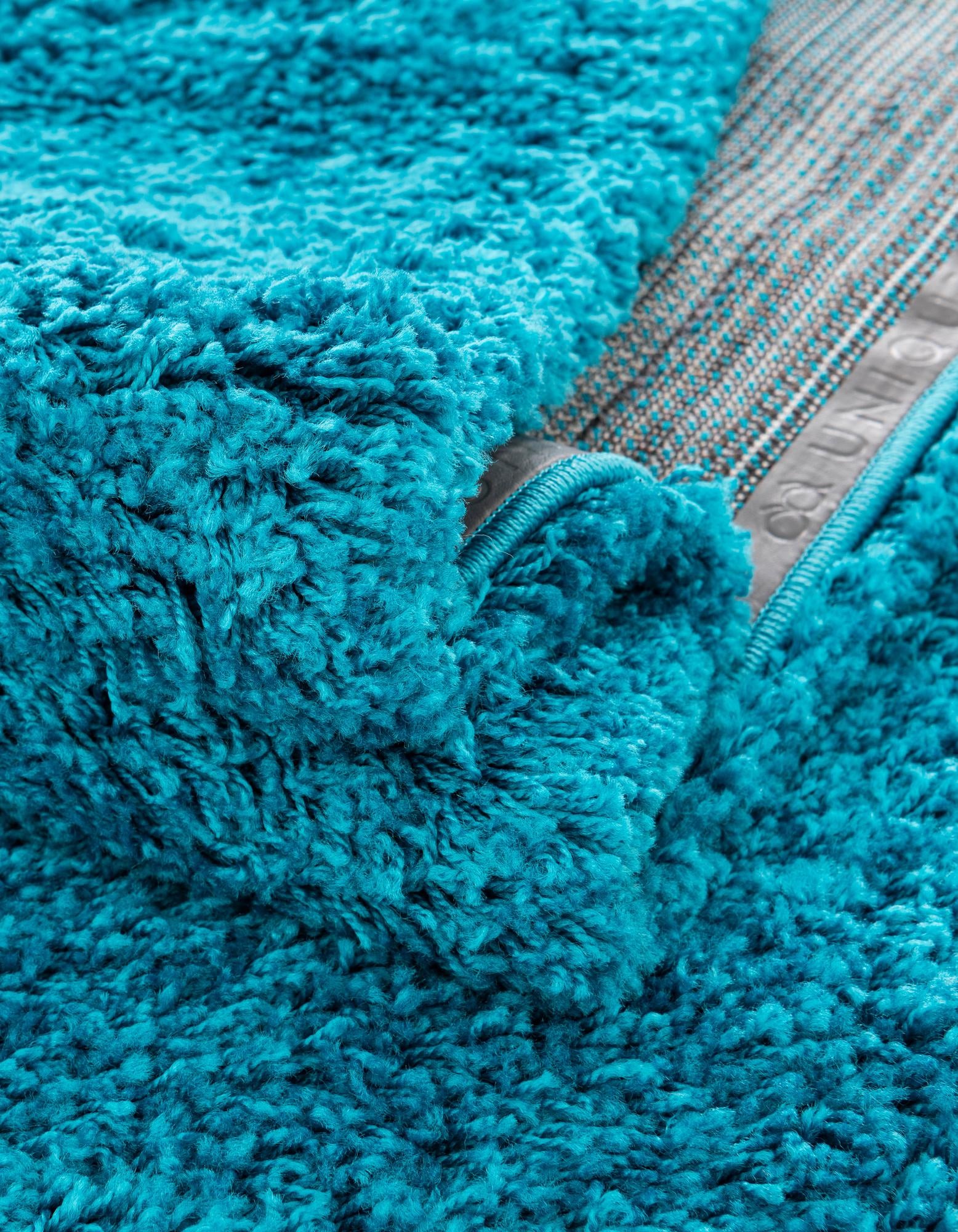 Turquoise 8' x 8' Solid Shag Square Rug | Rugs.com