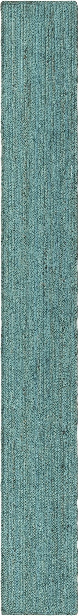  1' 2 x 10'  Hand Braided Jute Table Runner Rug