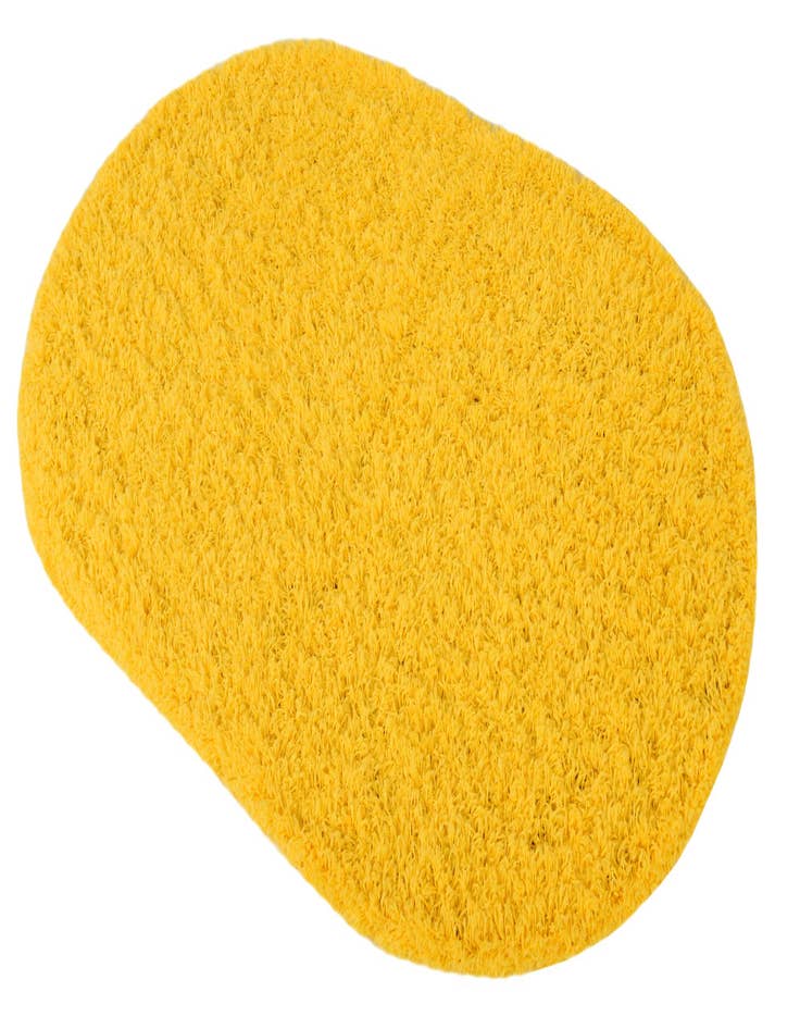 Detail image of  3' x 5' 3 Solid Shag Oval Rug