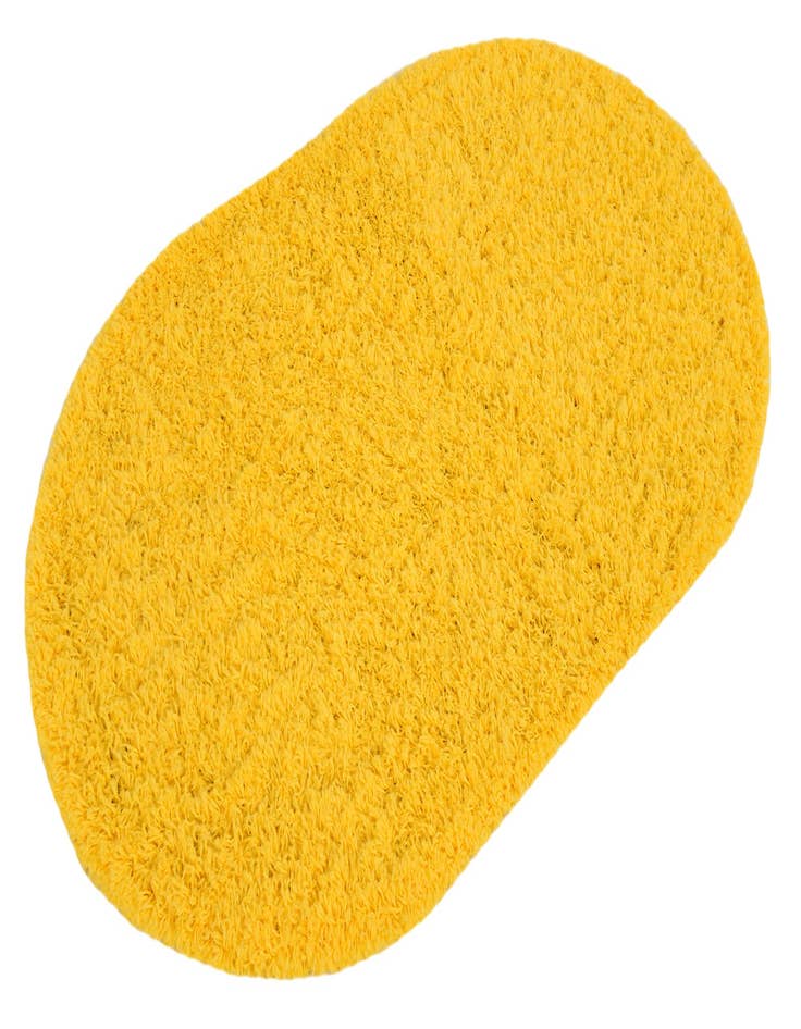 Detail image of  3' x 5' 3 Solid Shag Oval Rug