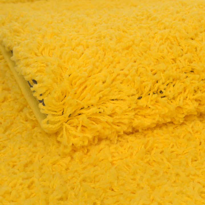 Tuscan Sun Yellow 5' x 8' Solid Shag Rug | Rugs.com