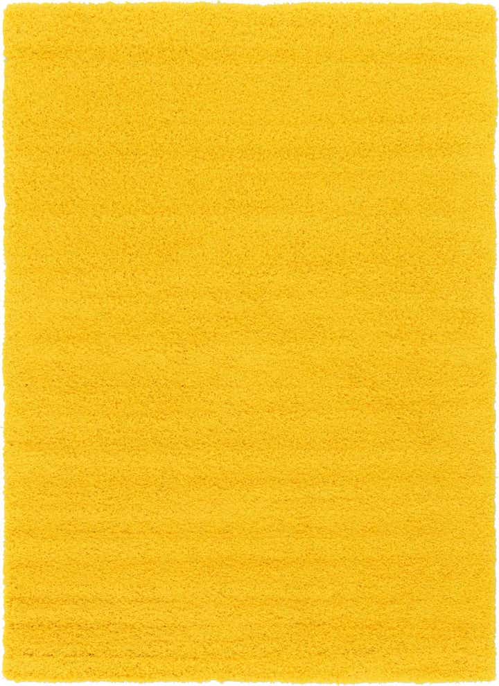 Tuscan Sun Yellow 7' x 10' Solid Shag Rug | Rugs.com