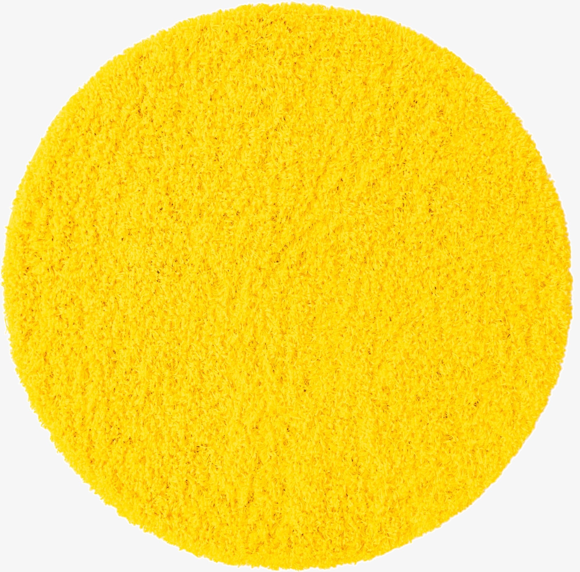  3' x 3' Solid Shag Round Rug