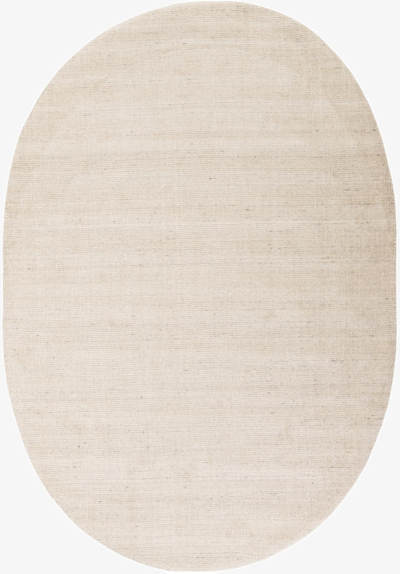  6' 1 x 9'  Hand Woven Jill Zarin English Manor Wool Oval Rug