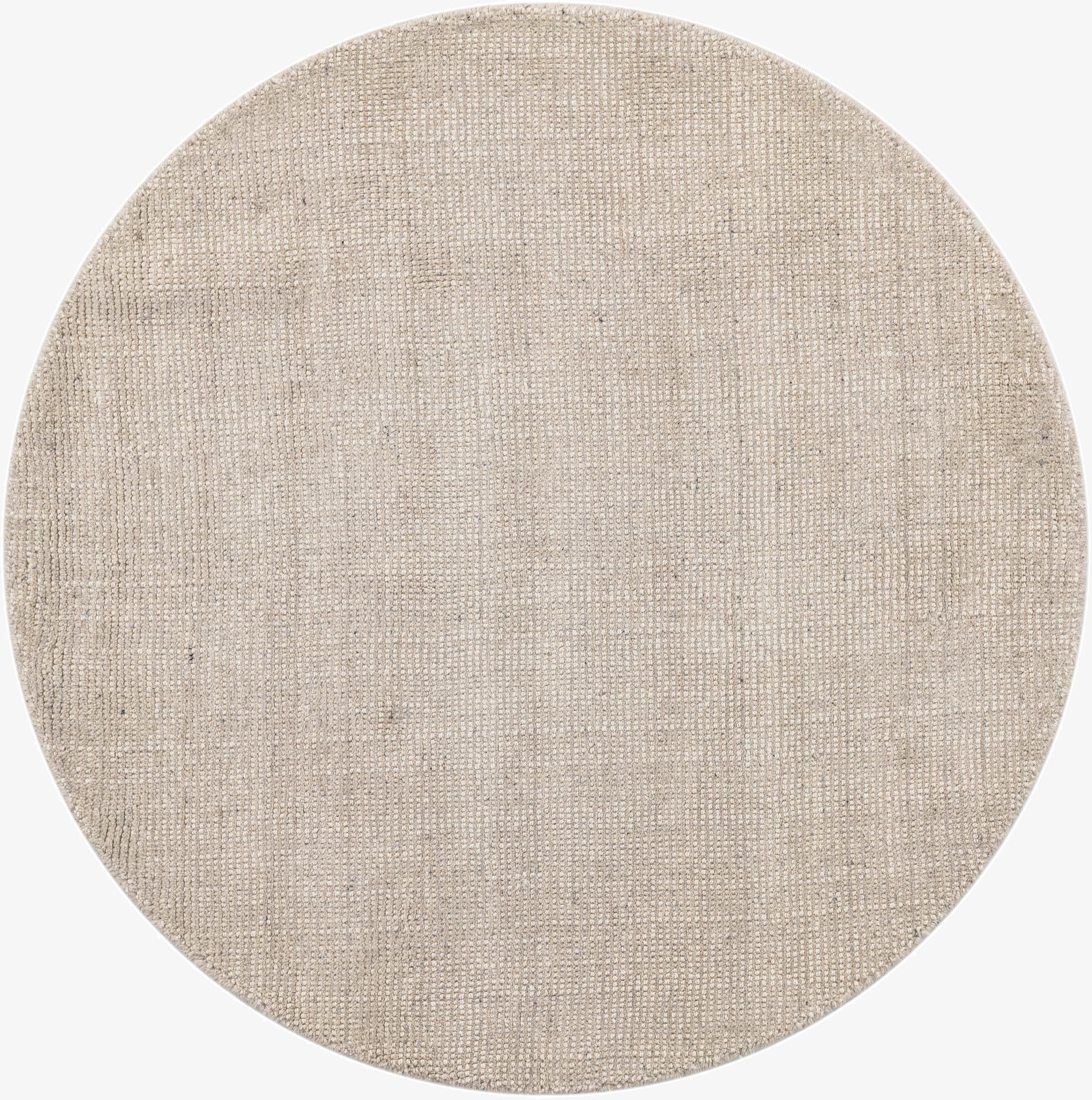  4' 1 x 4' 1  Hand Woven Jill Zarin English Manor Farmhouse Wool Round Rug