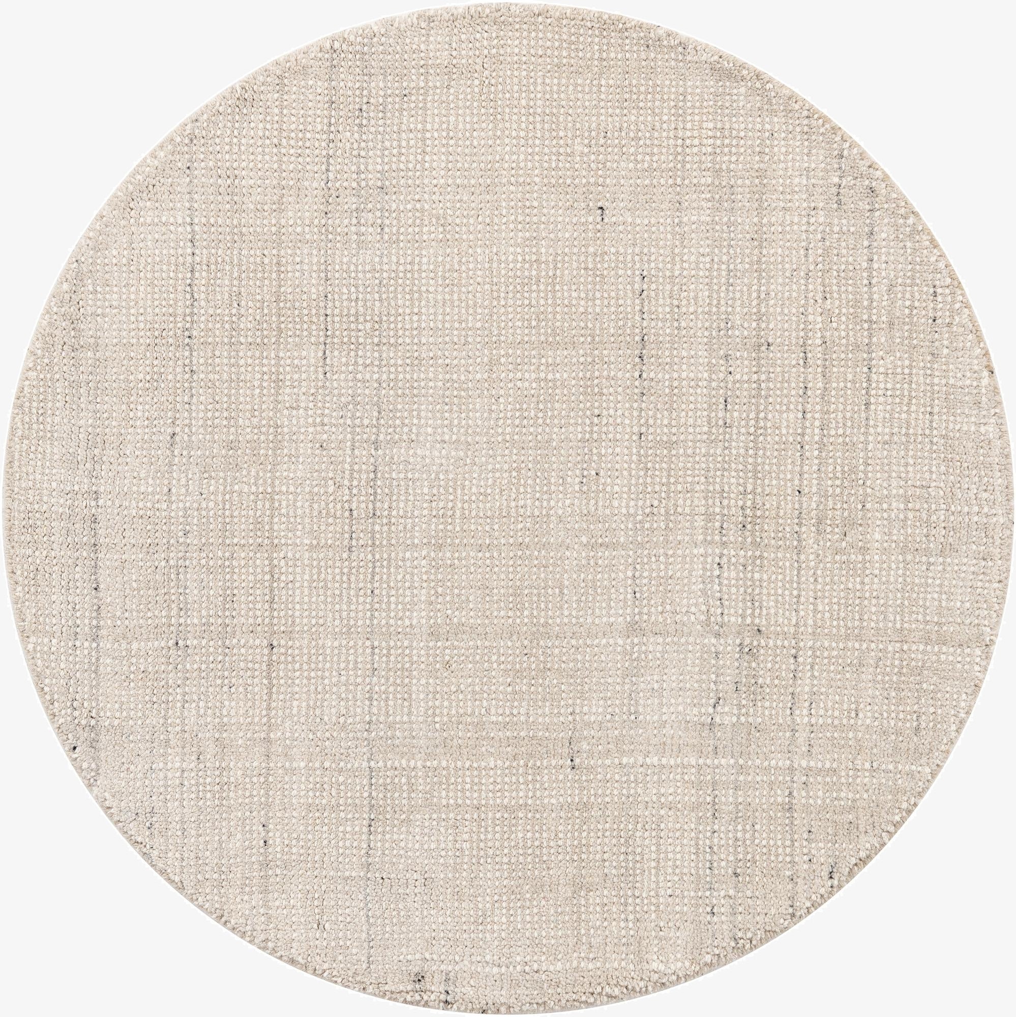  3' 1 x 3' 1  Hand Woven Jill Zarin English Manor Farmhouse Wool Round Rug
