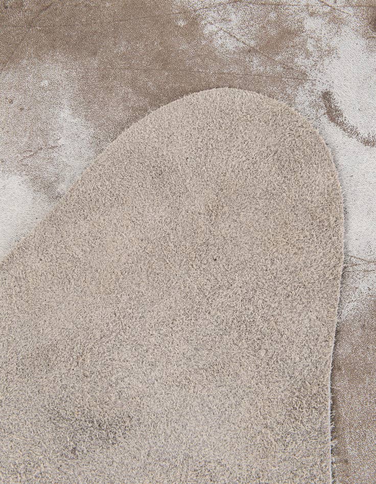 Detail image of  6' 8 x 7' Cowhide Leather Square Rug