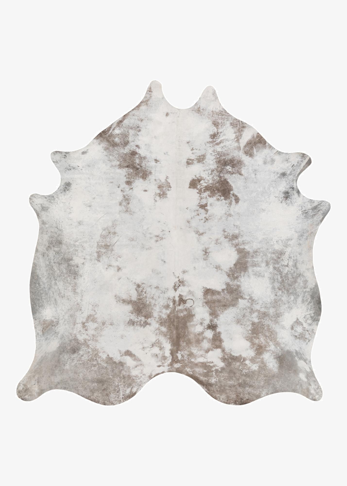  6' 8 x 7' Cowhide Leather Square Rug