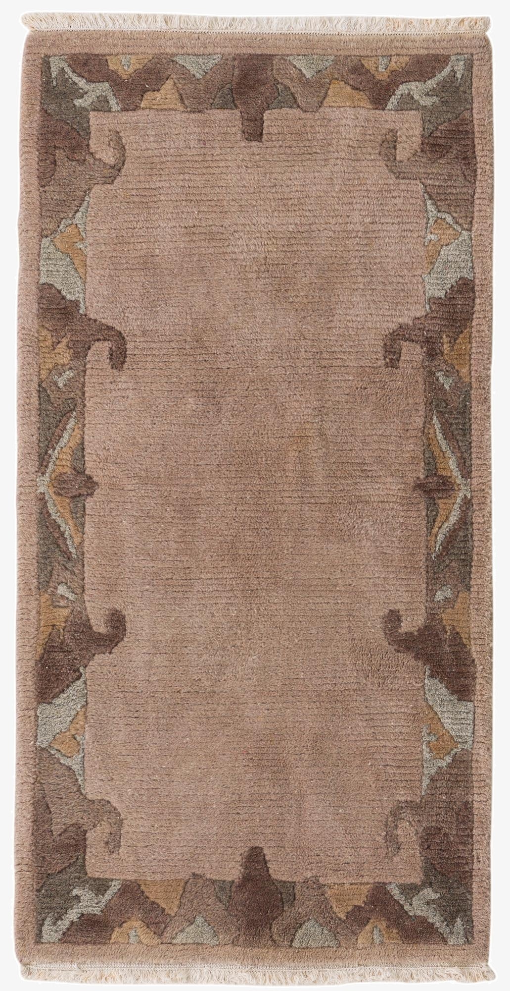  2' 5 x 4' 7  Hand Knotted Nepal Wool Rug