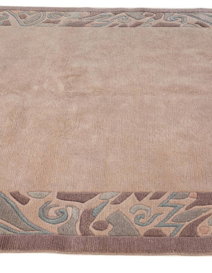 Detail image of  5' 1 x 5' 4  Hand Knotted Nepal Wool Square Rug
