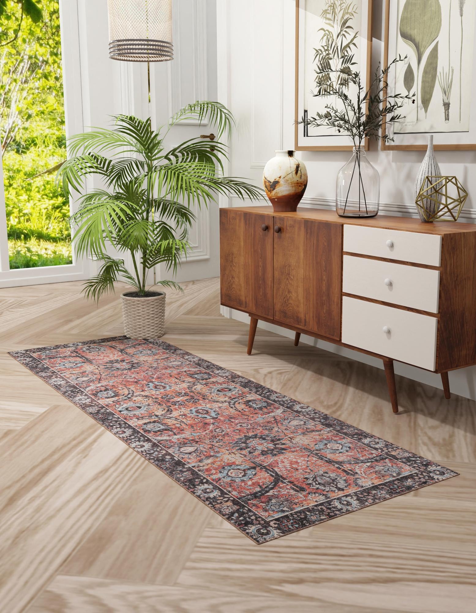 Vintage Rust Red 2' 7 x 12' Timeless Runner Rug | Rugs.com