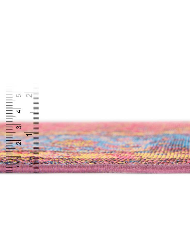 Detail image of  10' x 10'  Washable Traditional Indoor / Outdoor Square Rug