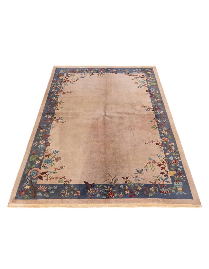 Detail image of  5' 10 x 8' 8  Hand Knotted Antique Finish Wool Rug