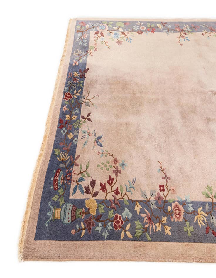 Detail image of  5' 10 x 8' 8  Hand Knotted Antique Finish Wool Rug