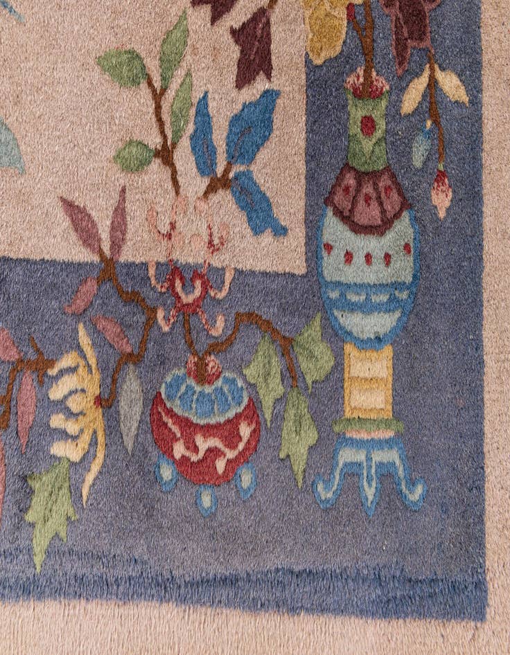 Detail image of  5' 10 x 8' 8  Hand Knotted Antique Finish Wool Rug