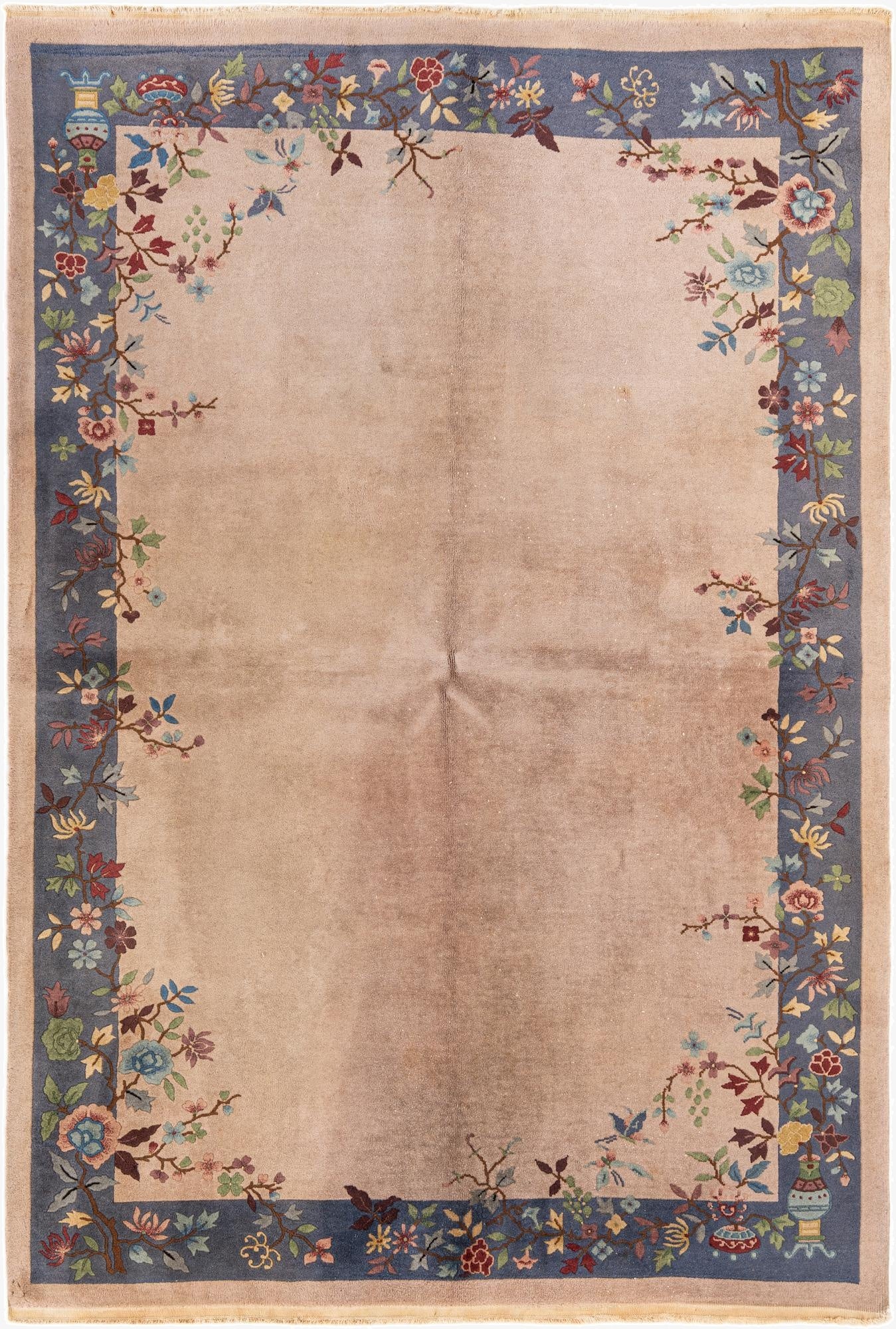  5' 10 x 8' 8  Hand Knotted Antique Finish Wool Rug