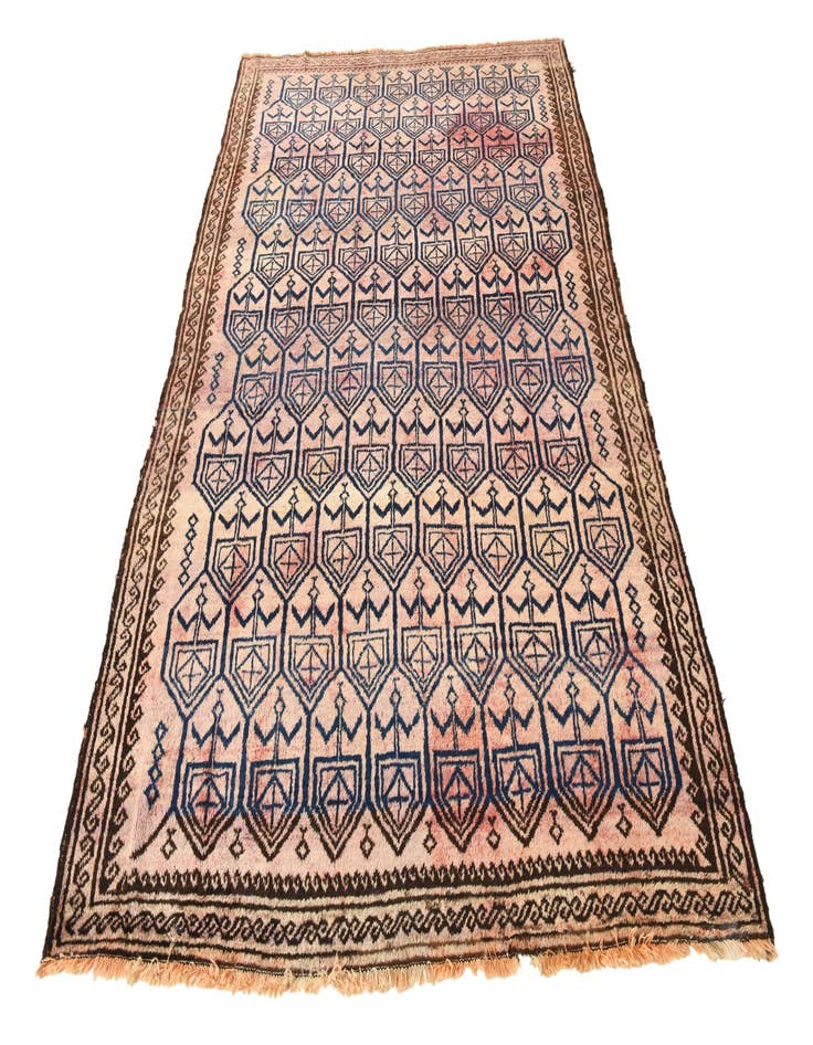 Detail image of  5' 5 x 8' 4  Hand Knotted Balouch Persian Wool Rug