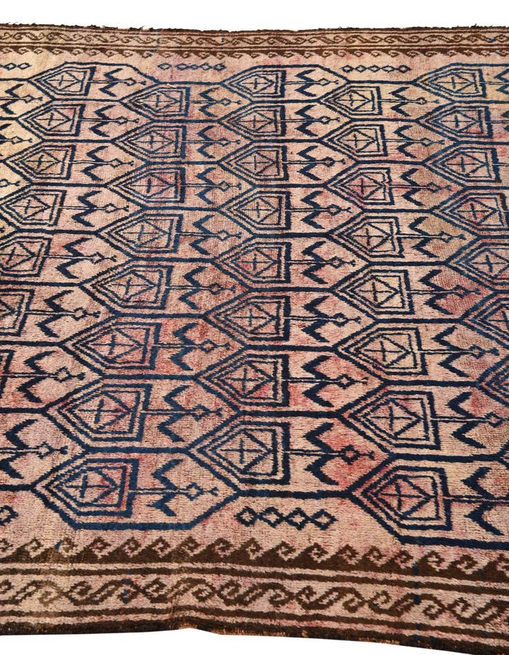 Detail image of  5' 5 x 8' 4  Hand Knotted Balouch Persian Wool Rug