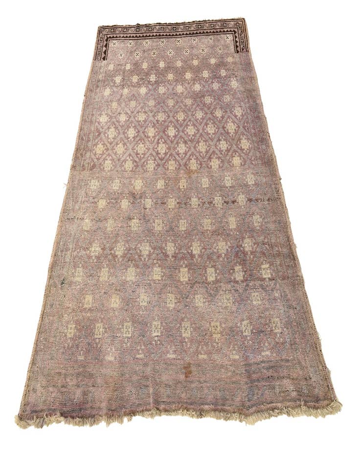 Detail image of  5' 2 x 7' 5  Hand Knotted Balouch Persian Wool Rug