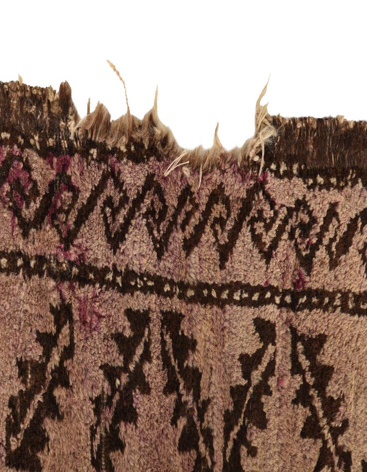 Detail image of  4' 8 x 7' 2  Hand Knotted Balouch Persian Wool Rug