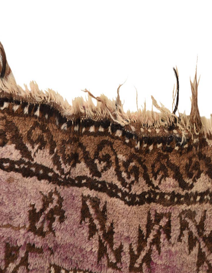 Detail image of  4' 8 x 7' 2  Hand Knotted Balouch Persian Wool Rug