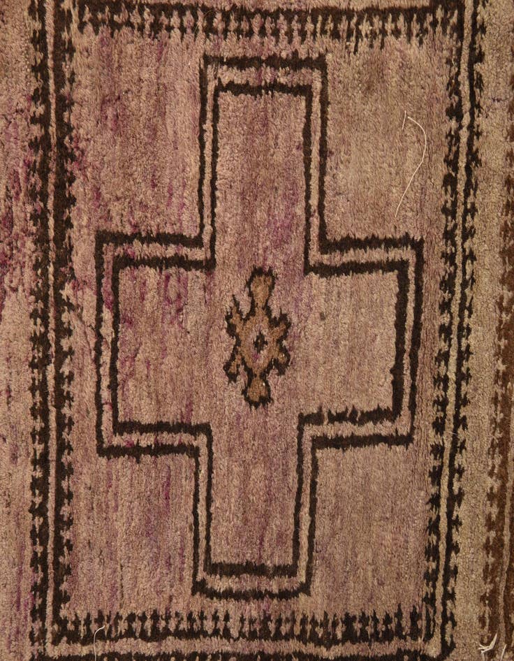 Detail image of  4' 8 x 7' 2  Hand Knotted Balouch Persian Wool Rug