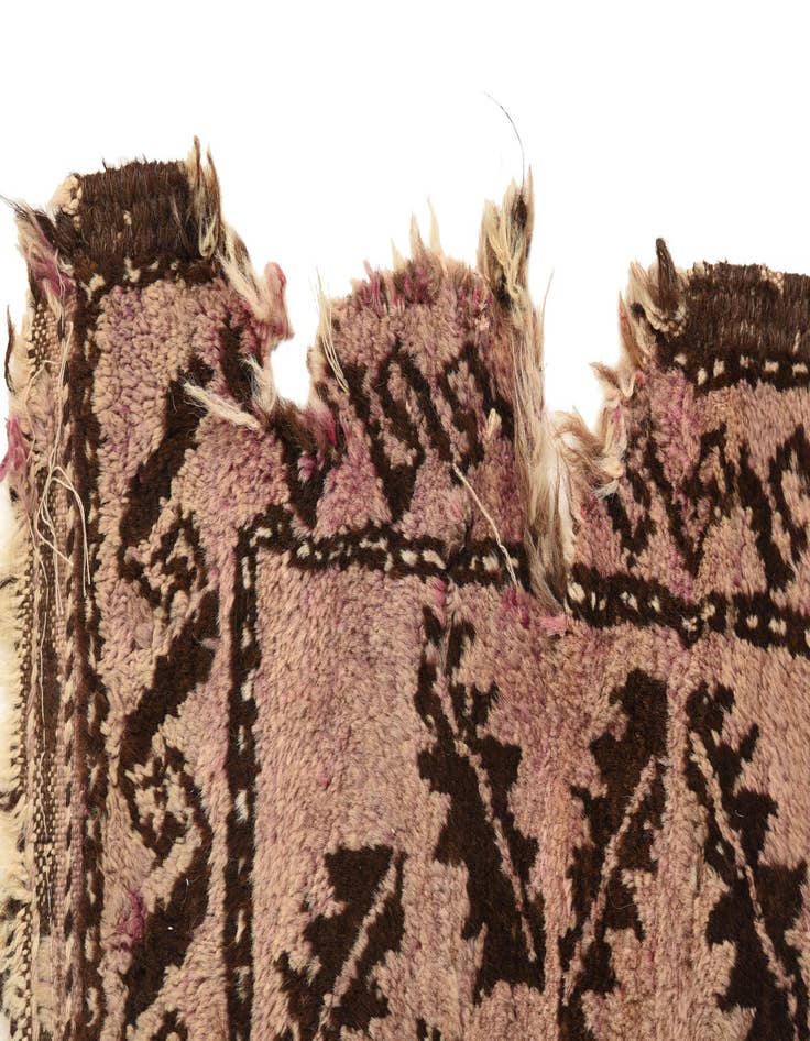 Detail image of  4' 8 x 7' 2  Hand Knotted Balouch Persian Wool Rug