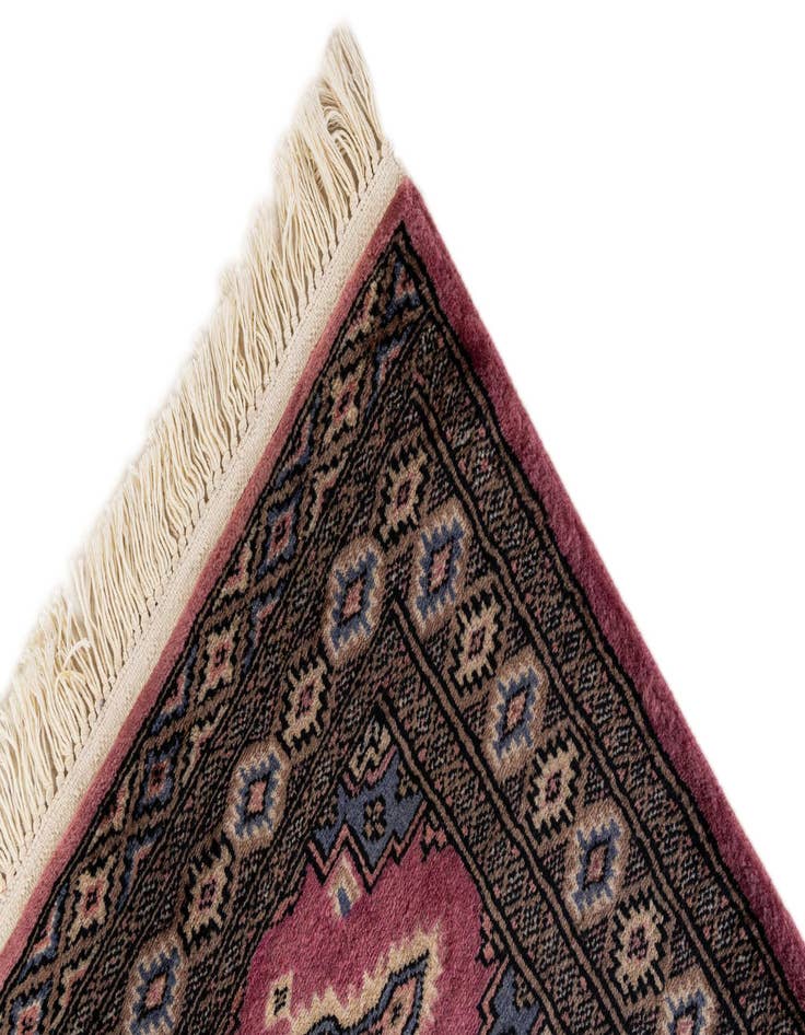 Detail image of  2' 7 x 3' 10  Hand Knotted Bokhara Rug