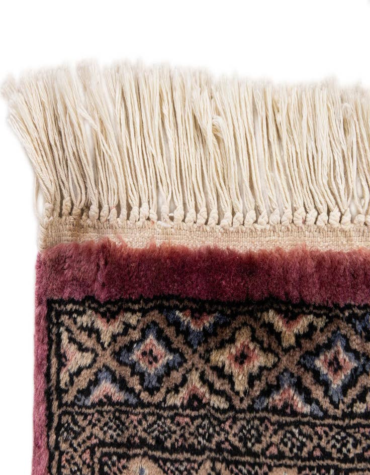 Detail image of  2' 7 x 3' 10  Hand Knotted Bokhara Rug