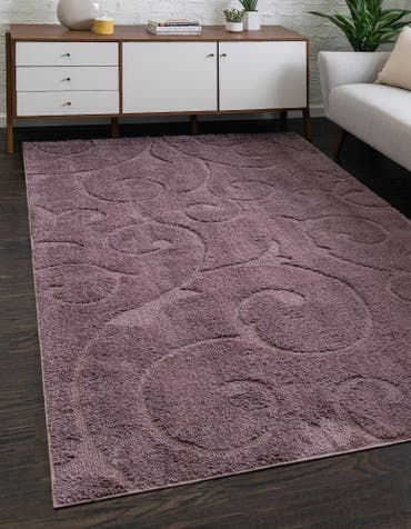  8' x 10' Botanical Shag Rug