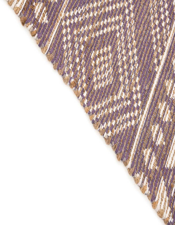 Detail image of  4' 2 x 6' 2  Hand Braided Chenille Jute Rug