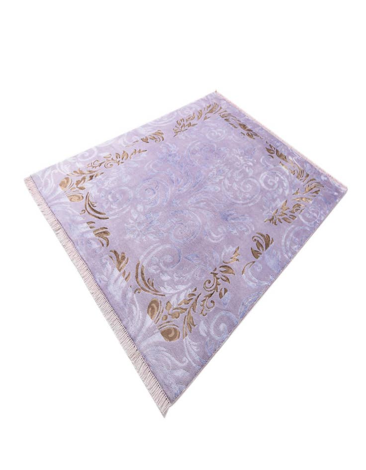 Detail image of  5' 9 x 8'  Hand Knotted Darya Wool Rug