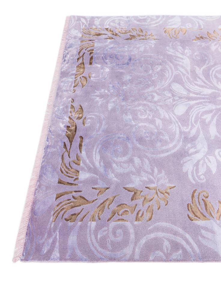 Detail image of  5' 9 x 8'  Hand Knotted Darya Wool Rug