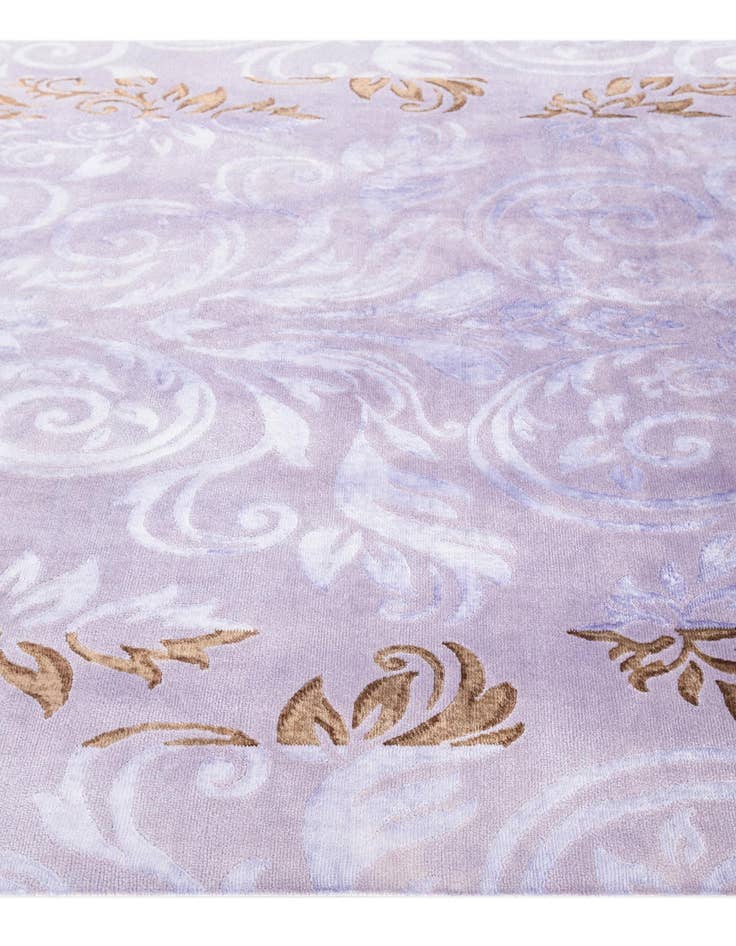 Detail image of  5' 8 x 8'  Hand Knotted Darya Wool Rug