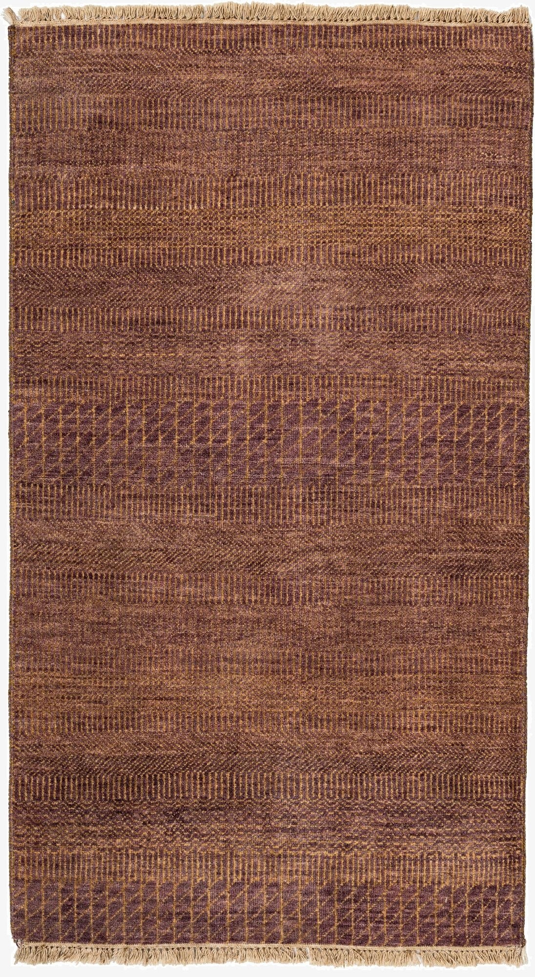  2' 6 x 4' 5  Hand Knotted Gabbeh Wool Rug