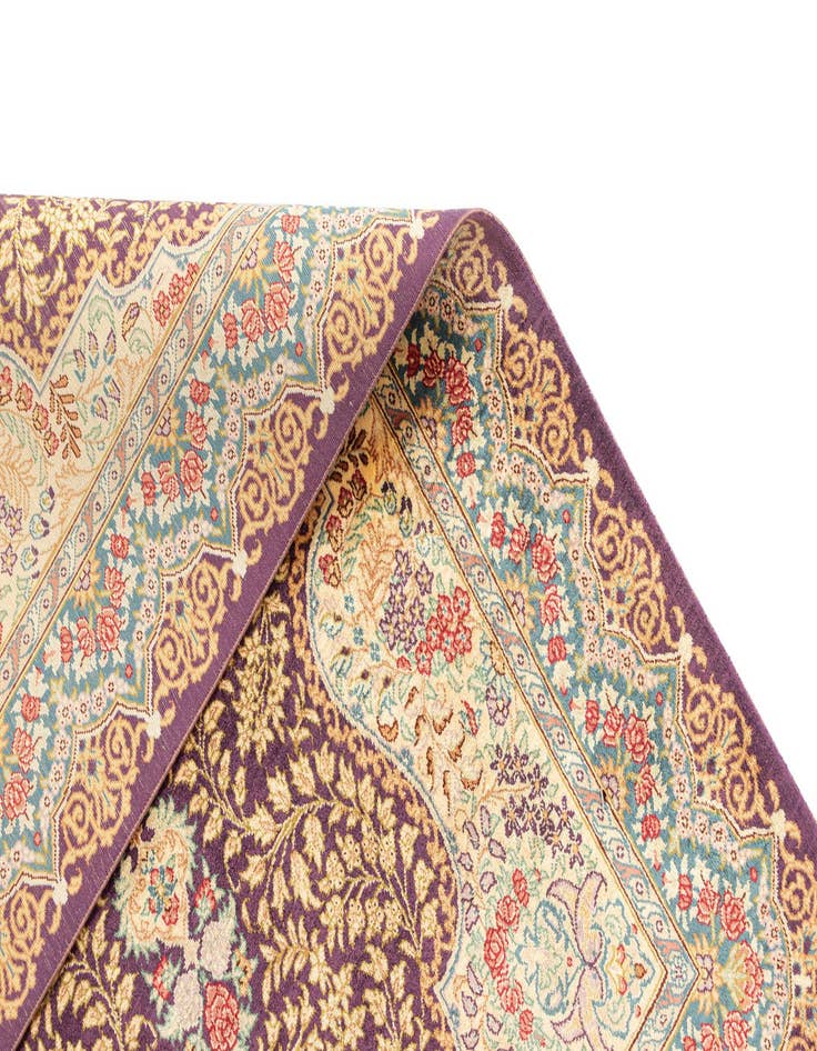 Detail image of  2' 7 x 3' 11 Ghom Silk Rug