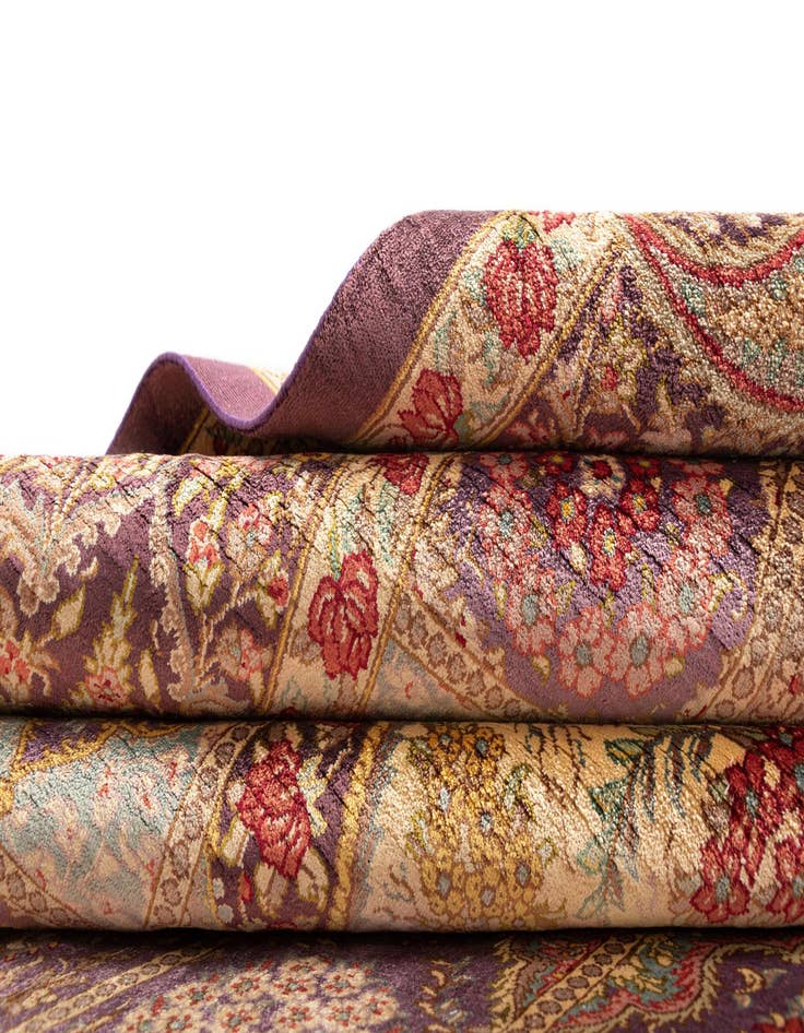 Detail image of  3' 3 x 4' 11 Ghom Silk Rug