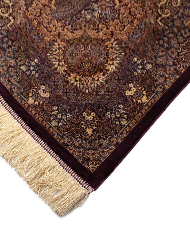 Detail image of  3' 5 x 5' 1 Ghom Silk Rug