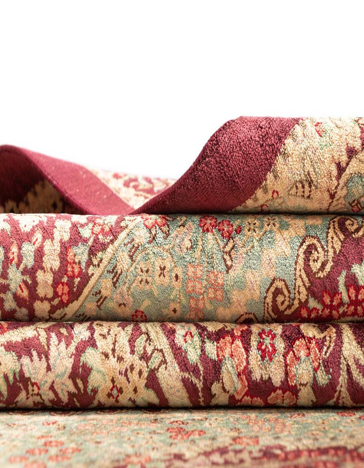 Detail image of  3' 4 x 4' 11 Ghom Silk Rug