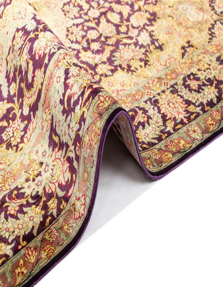 Detail image of  3' 3 x 4' 11 Ghom Silk Rug