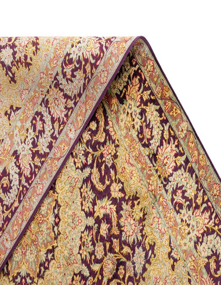 Detail image of  3' 3 x 4' 11 Ghom Silk Rug