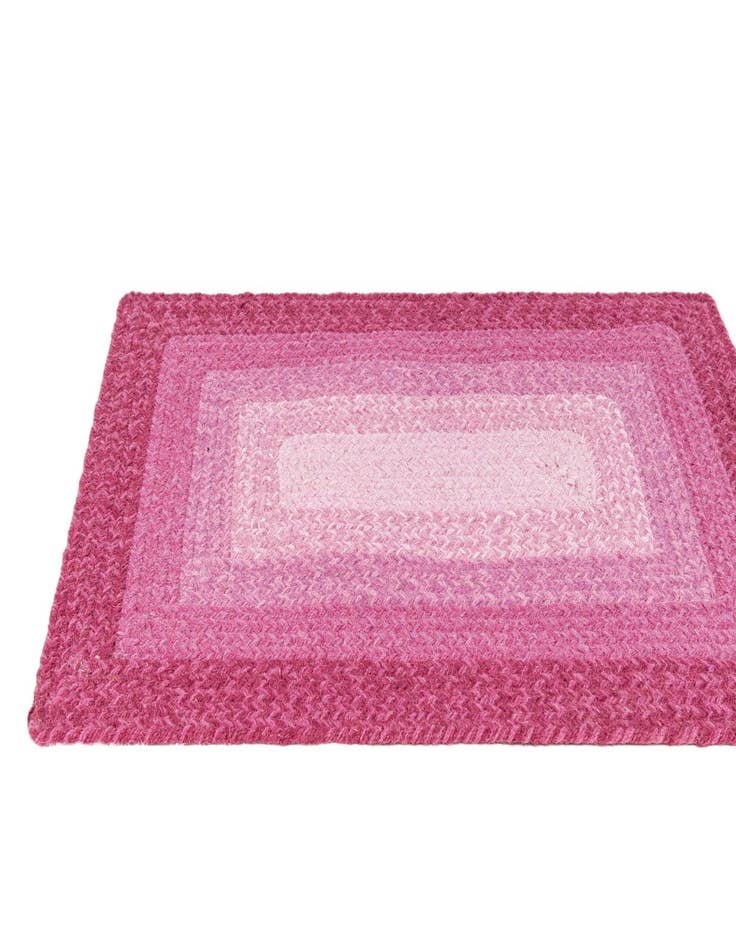 Detail image of  2' x 2' 11  Hand Hand Braided Wool Rug