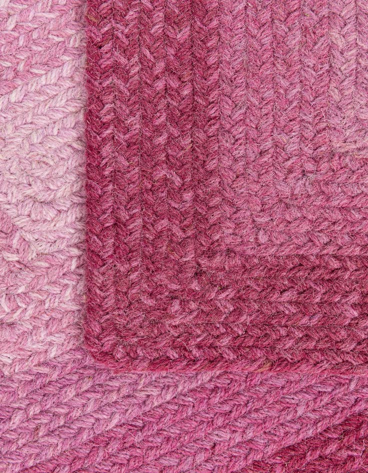 Detail image of  2' x 2' 11  Hand Hand Braided Wool Rug